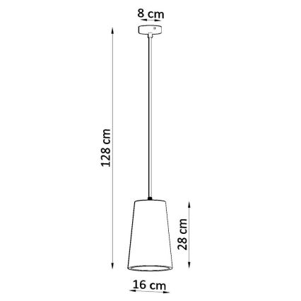 Lustra ar auklu GULCAN 1xE27/15W/230V
