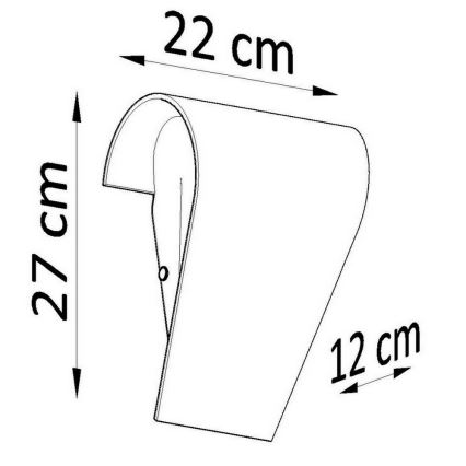 Sienas gaismeklis CLINO 1xE27/46W/230V