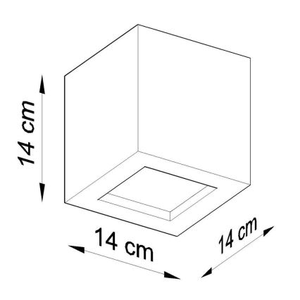 Sienas lampa LEO 1xE27/60W/230V pelēka