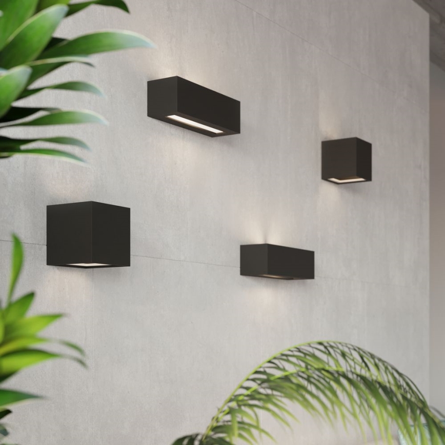 Sienas lampa LEO 1xE27/60W/230V melna
