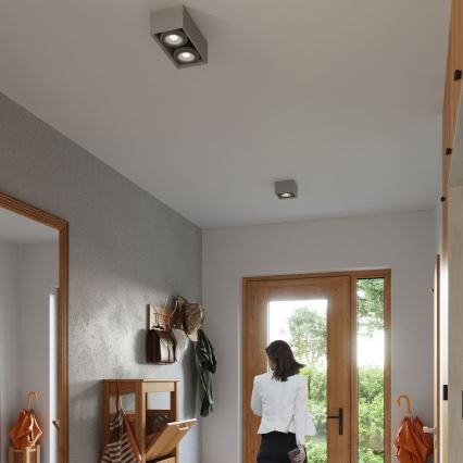 Griestu lampa QUATRO AR111 2xGU10/40W/230V betons