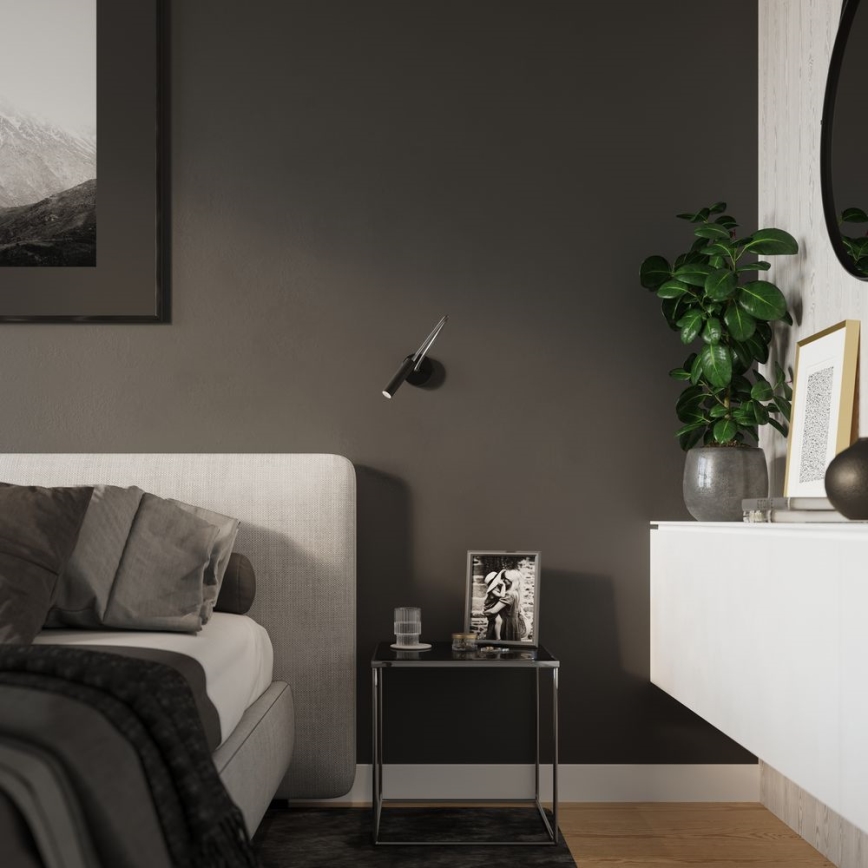 Elastīga maza lampa AXIL 1xG9/12W/230V melna