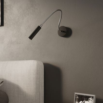 Elastīga maza lampa AXIL 1xG9/12W/230V melna