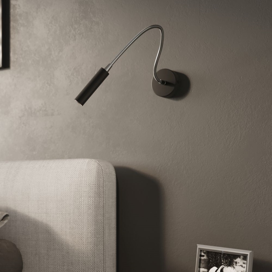 Elastīga maza lampa AXIL 1xG9/12W/230V melna
