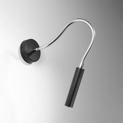 Elastīga maza lampa AXIL 1xG9/12W/230V melna