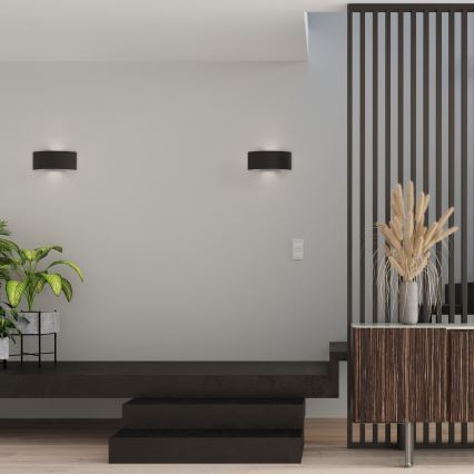 Sienas gaismeklis MAGNUS 2xG9/40W/230V melns