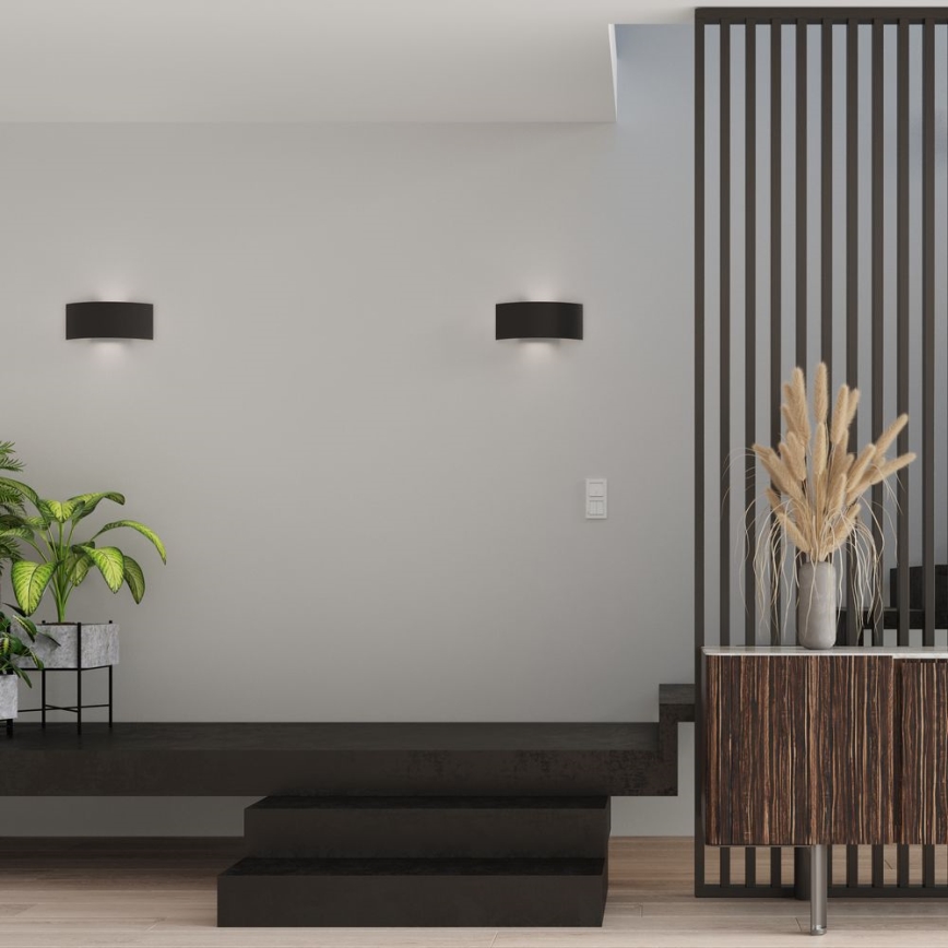 Sienas gaismeklis MAGNUS 2xG9/40W/230V melns