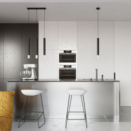 Lustra ar auklu VIZIER 1xG9/40W/230V melna