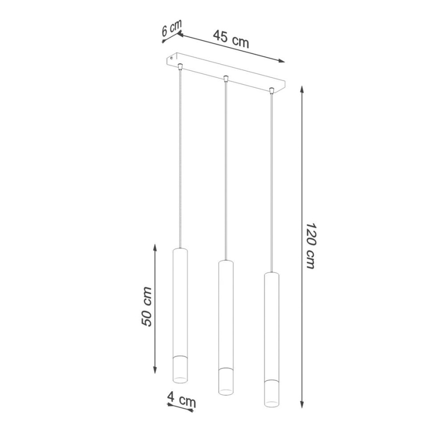 Lustra ar auklu VIZIER 3xG9/12W/230V melna
