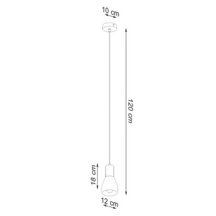 Lustra ar auklu QUBIC 1xE27/60W/230V betons/Bērzs/dižskābardis/melna