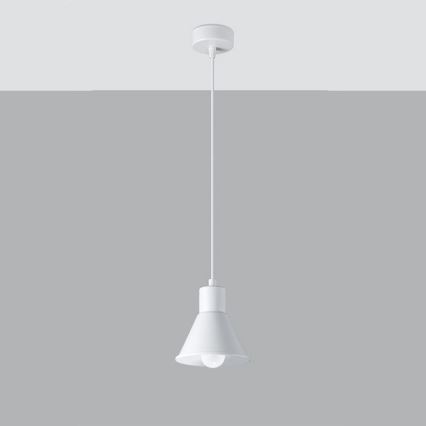 Lustra ar auklu TALEJA 1xE27/60W/230V balta