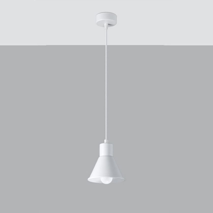 Lustra ar auklu TALEJA 1xE27/60W/230V balta