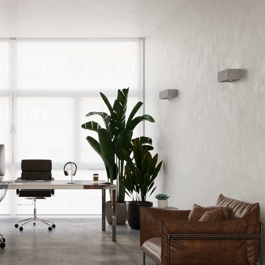 Sienas gaismeklis VEGA 2xE27/60W/230V 50 cm betona