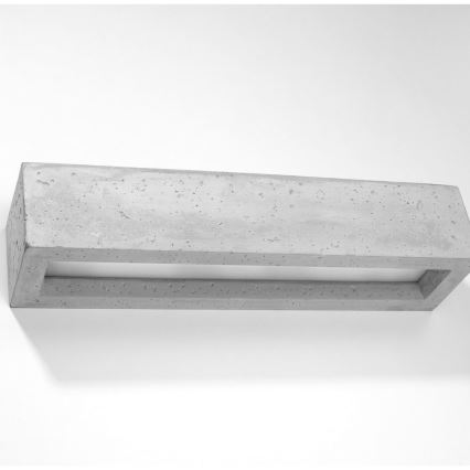 Sienas gaismeklis VEGA 2xE27/60W/230V 50 cm betona