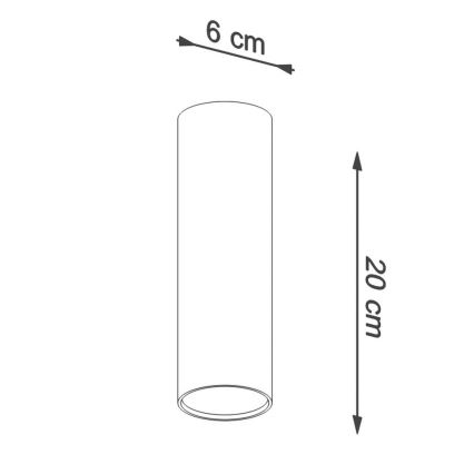 Starmetis LAGOS 1xGU10/10W/230V 20 cm balta