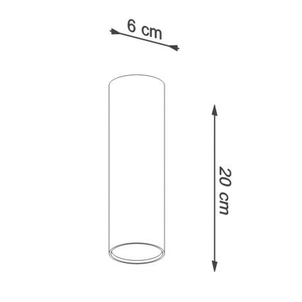 Starmetis LAGOS 1xGU10/10W/230V 20 cm melna