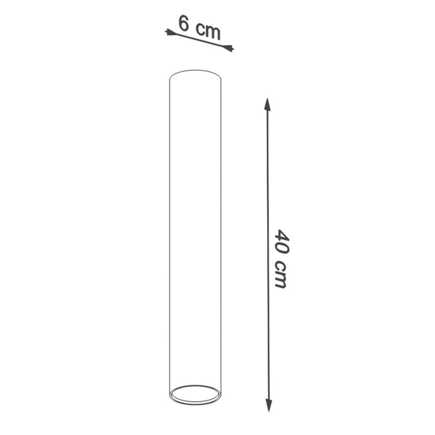 Starmetis LAGOS 1xGU10/10W/230V 40 cm melna