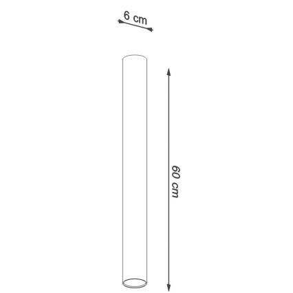 Starmetis LAGOS 1xGU10/10W/230V 60 cm melna