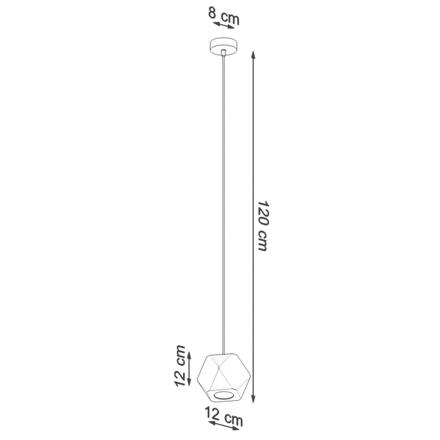 Lustra ar auklu WOODY 1xGU10/40W/230V ozols