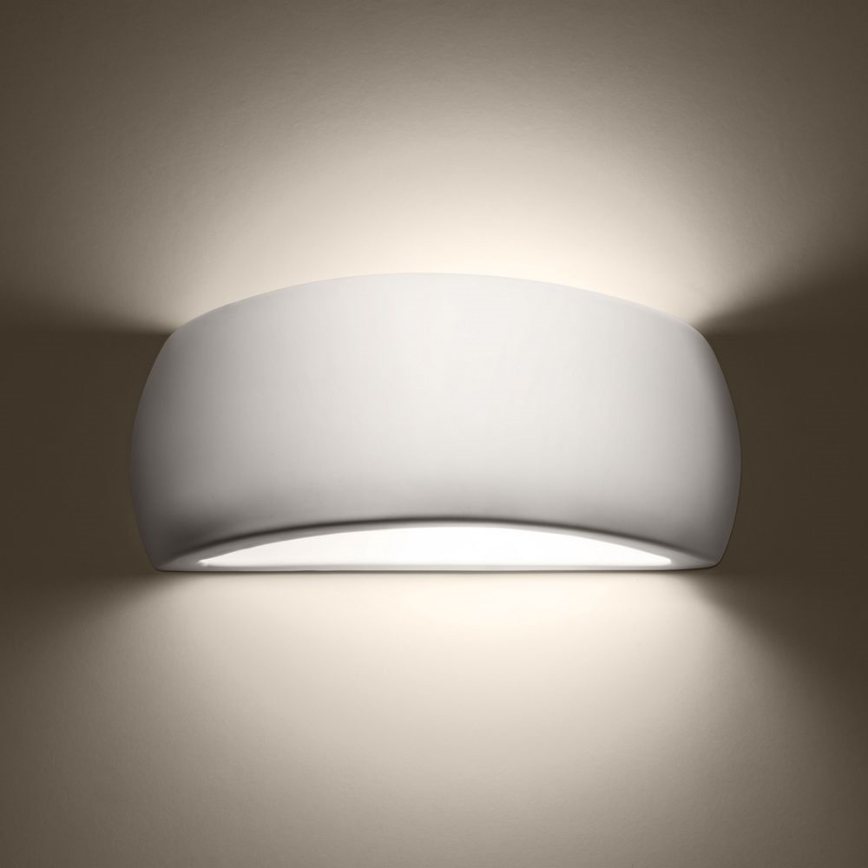 Sienas lampa PONTIUS 1xG9/40W/230V spīdīgi balta
