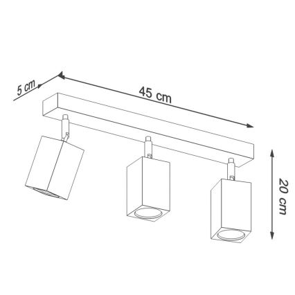 Starmetis KEKE 3xGU10/40W/230V ozolkoks