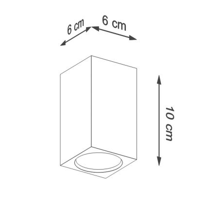 Starmetis KEKE 1xGU10/40W/230V 10 cm ozolkoks