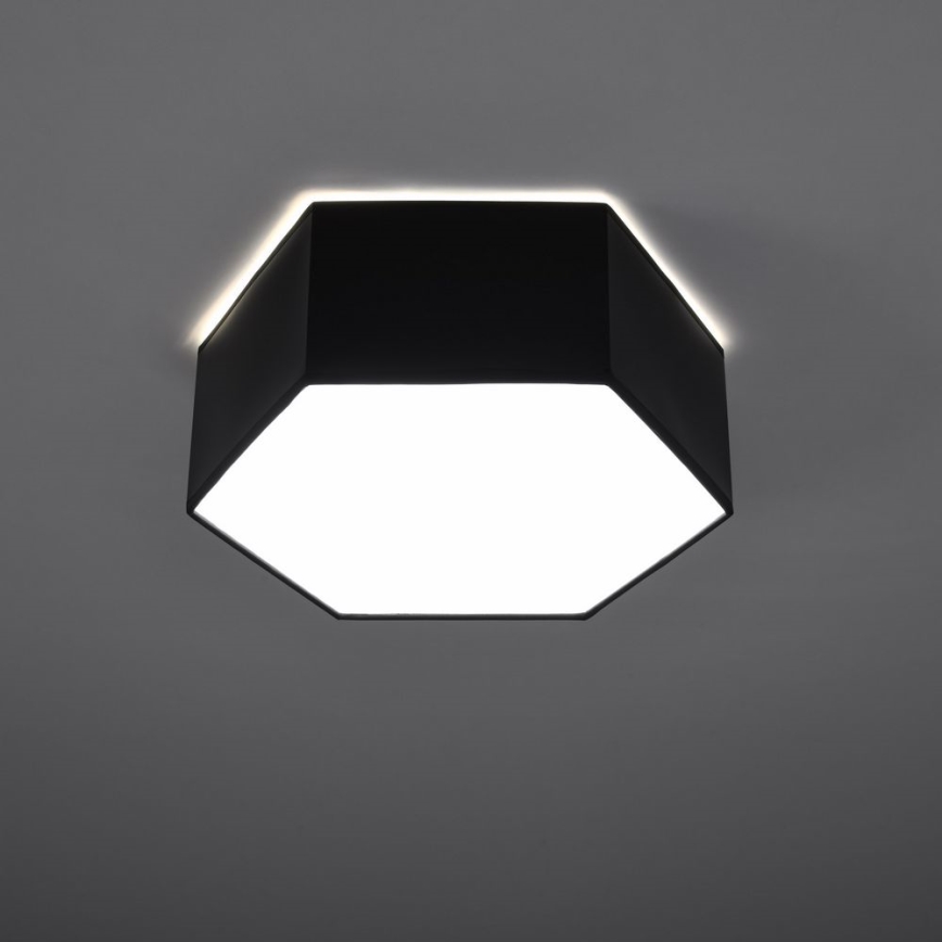 Griestu gaismeklis SUNDE 2xE27/60W/230V 11,5 cm melns