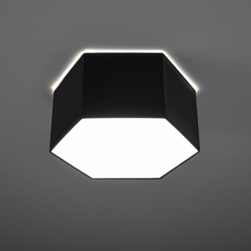 Griestu gaismeklis SUNDE 2xE27/60W/230V 15,5 cm melns
