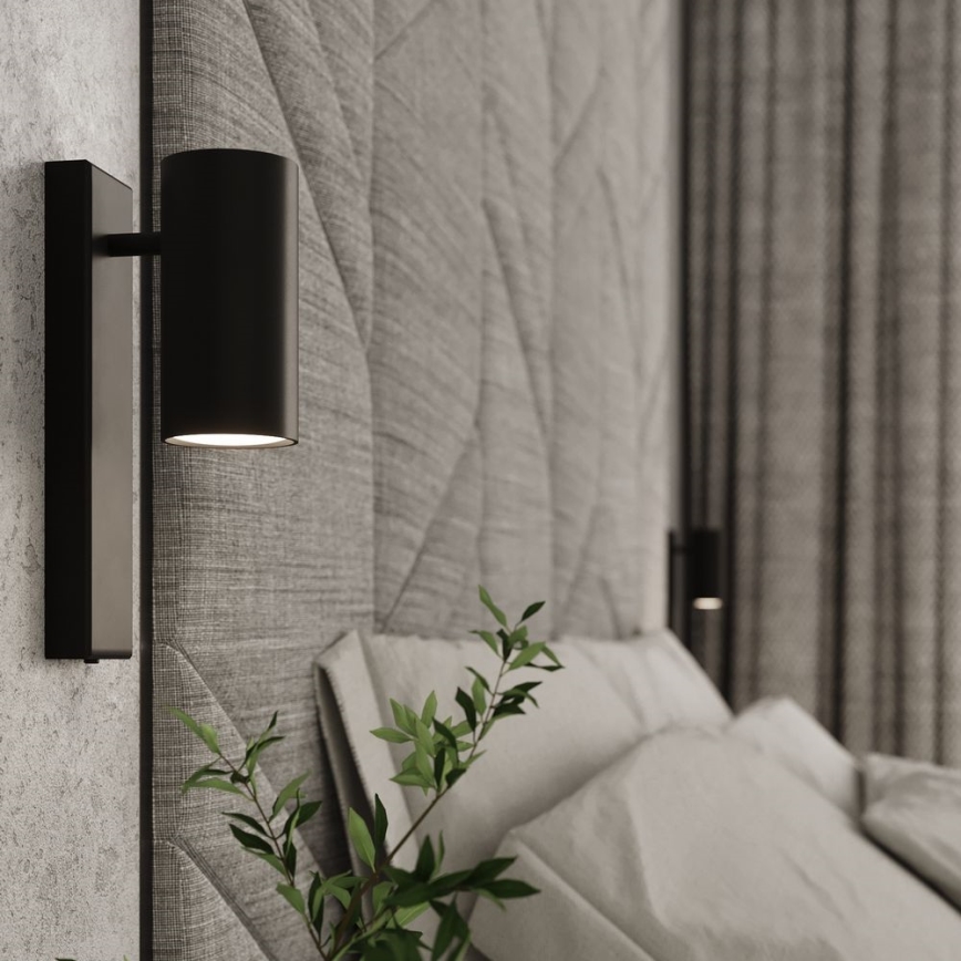 Sienas gaismeklist UTTI 1xGU10/40W/230V melns