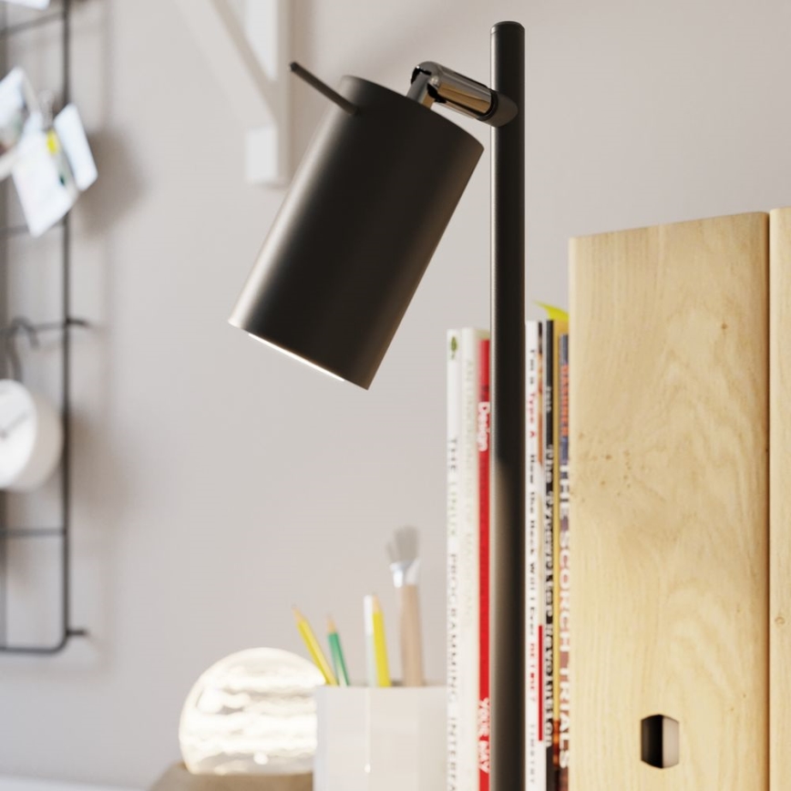 Galda lampa RING 1xGU10/10W/230V melna