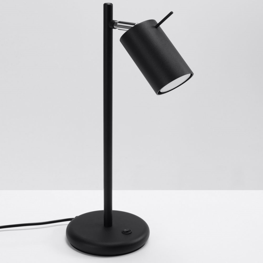 Galda lampa RING 1xGU10/10W/230V melna