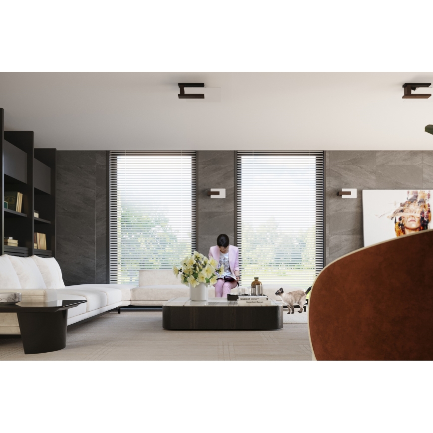 Griestu gaismeklis LAPPO 2xE27/15W/230V wenge