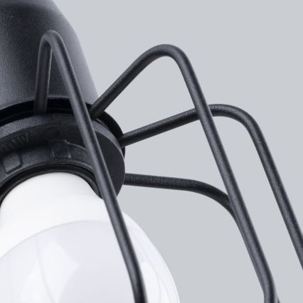 Sienas lampa BELUCI 1xE14/40W/230V melna
