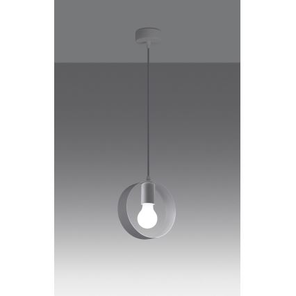 Lustra ar auklu TITRAN 1xE27/60W/230V balta