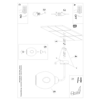 Sienas lampa FILLAN 1xE27/60W/230V melna