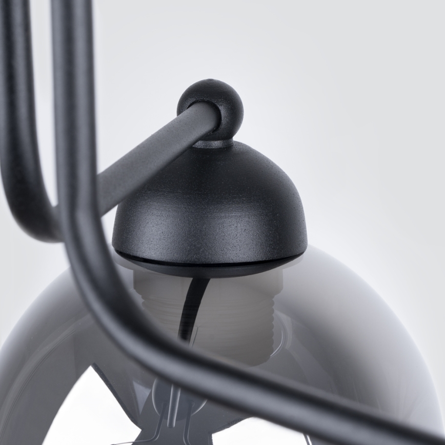 Lustra ar stieni FILLAN 3xE27/60W/230V melna