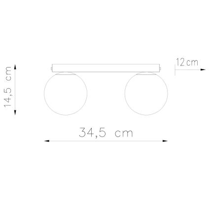 Griestu lampa YOLI 2xG9/12W/230V balta