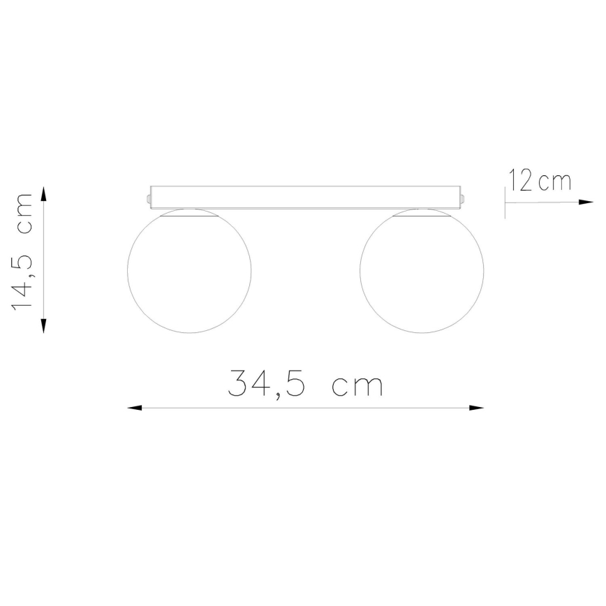 Griestu lampa YOLI 2xG9/12W/230V balta