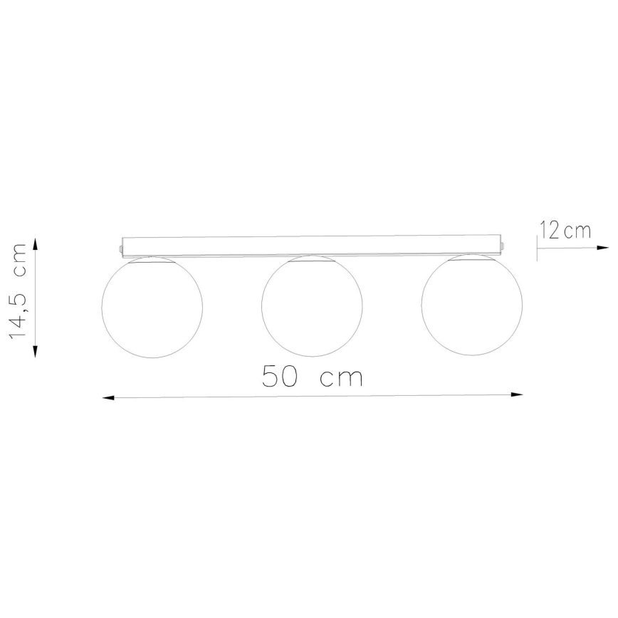 Griestu lampa YOLI 3xG9/12W/230V balta