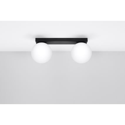 Griestu lampa YOLI 2xG9/12W/230V melna