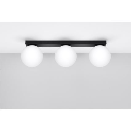 Griestu lampa YOLI 3xG9/12W/230V melna
