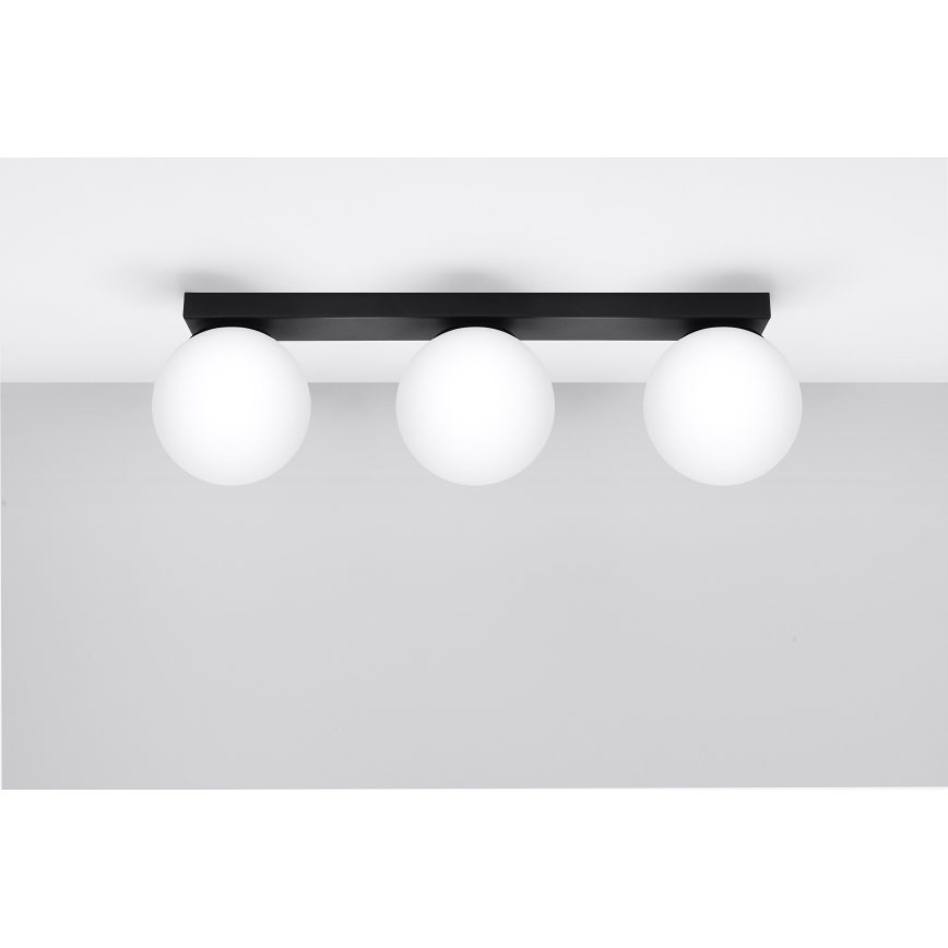Griestu lampa YOLI 3xG9/12W/230V melna