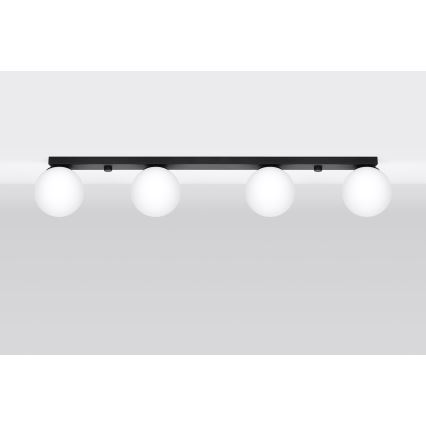 Griestu lampa YOLI 4xG9/12W/230V melna