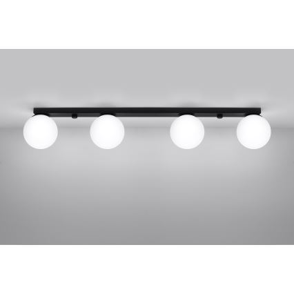 Griestu lampa YOLI 4xG9/12W/230V melna