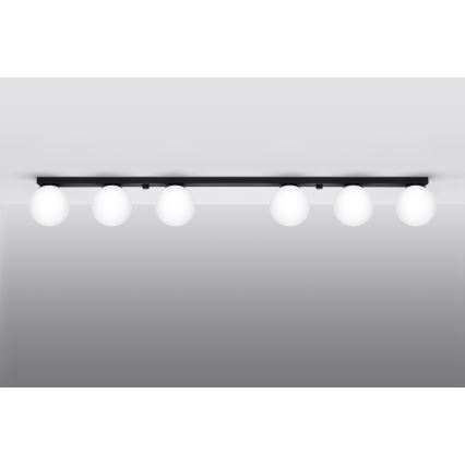 Griestu lampa YOLI 6xG9/12W/230V melna