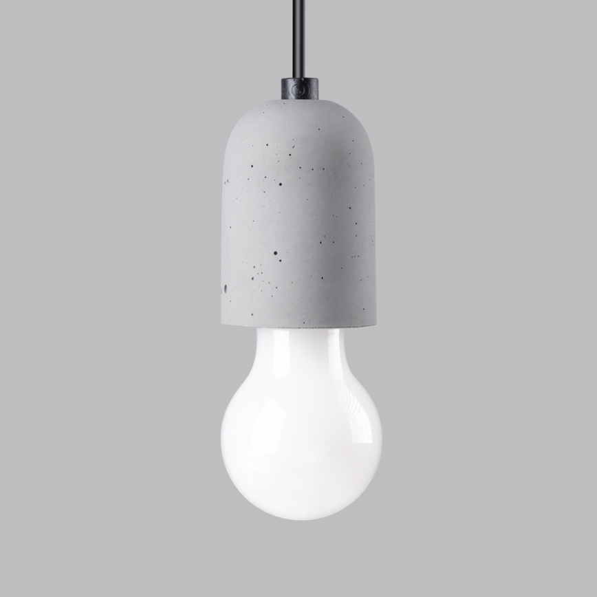 Lustra ar auklu NESO 1xE27/15W/230V zirneklis betons