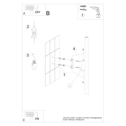 Sienas lampa PASTELO 2xG9/8W/230V balta