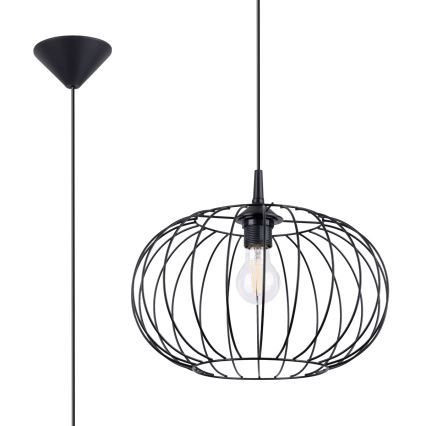 Lustra ar auklu TSUNO 1xE27/15W/230V melna