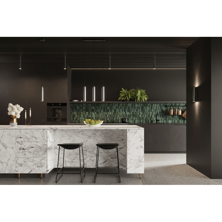 Lustra ar auklu LAGOS 1xGU10/10W/230V spīdīgi hromēts