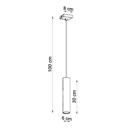 Lustra ar auklu LAGOS 1xGU10/10W/230V spīdīgi hromēts